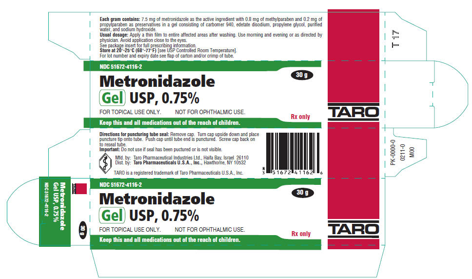 Metronidazole gel usp 0 75 