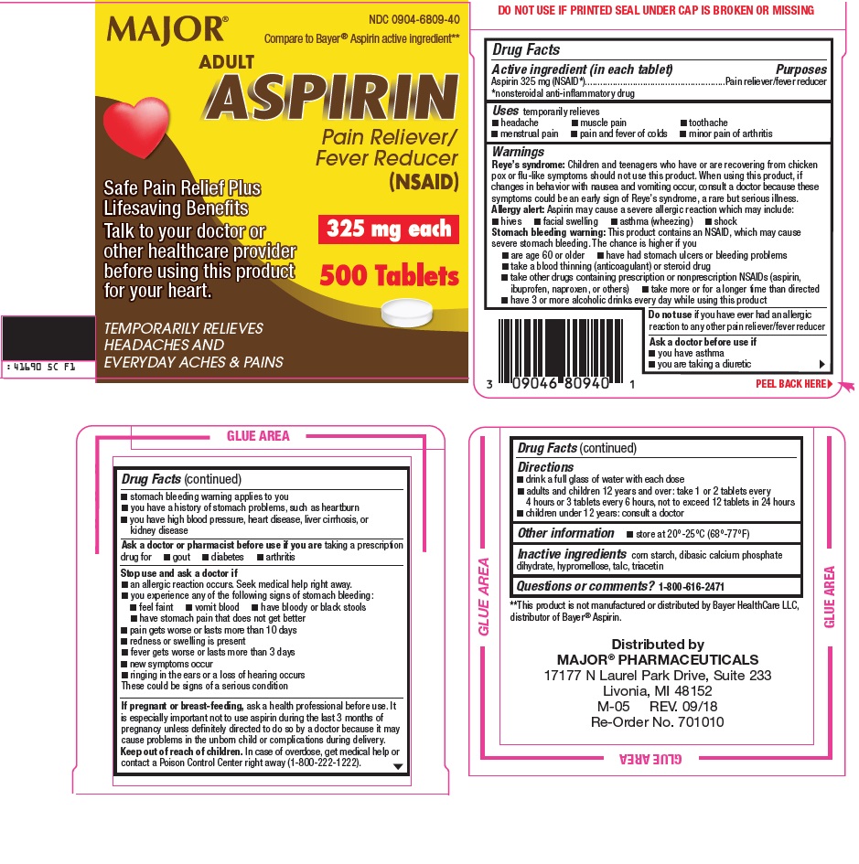 Major Pharmaceuticals Aspirin Drug Facts