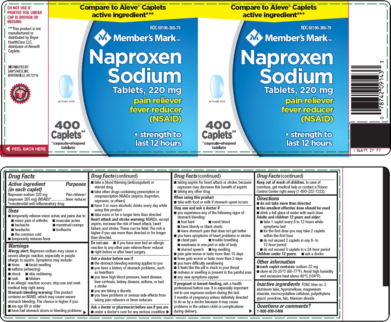 Sam's West, Inc. Naproxen Sodium Tablets 220 mg Drug Facts