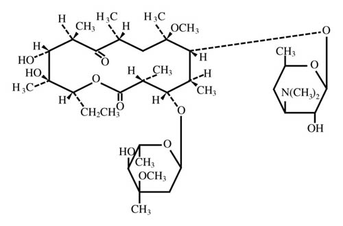 Chemical structure for clarithromycin