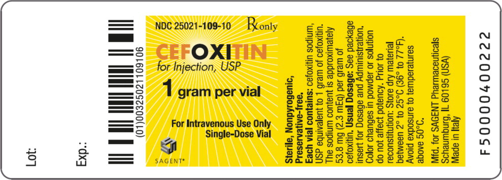 CEFOXITIN FOR INJECTION, USP(For Intravenous Use)