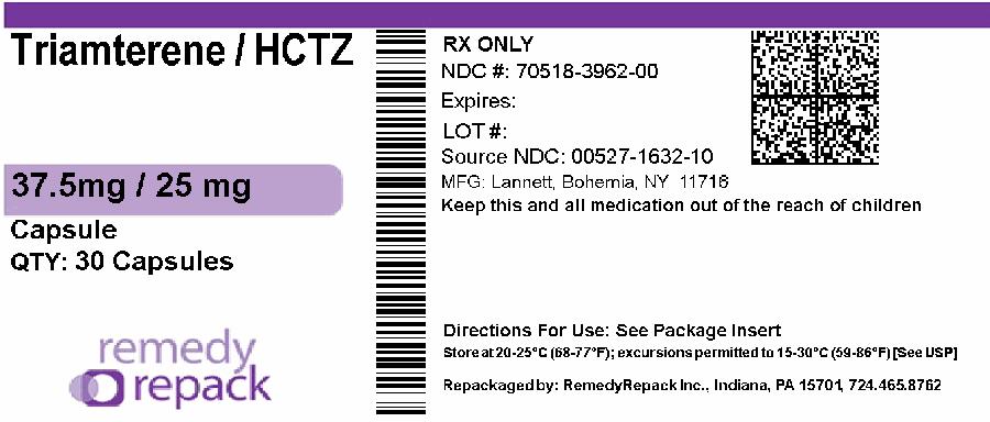 Triamterene and Hydrochlorothiazide Capsules, USP Rx Only