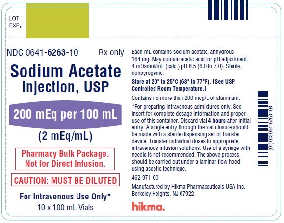 Sodium Acetate Injection Usp 2 Meqml 3404