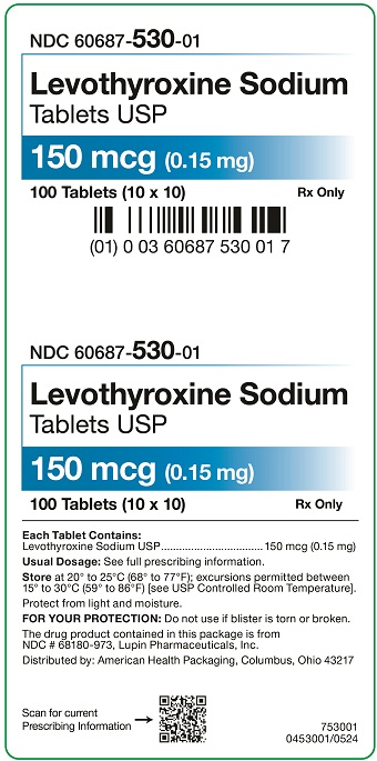 150 mcg Levothyroxine Sodium Tablets Carton