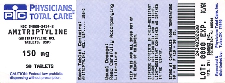 Amitriptyline HCl 150 mg Label