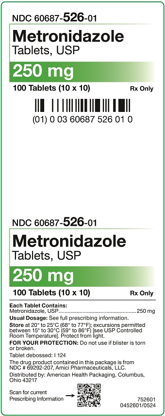 250 mg Metronidazole Carton