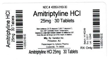 Amitriptyline HCl 25 mg Label