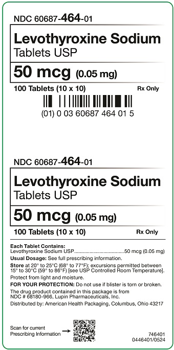 50 mcg Levothyroxine Sodium Tablets Carton