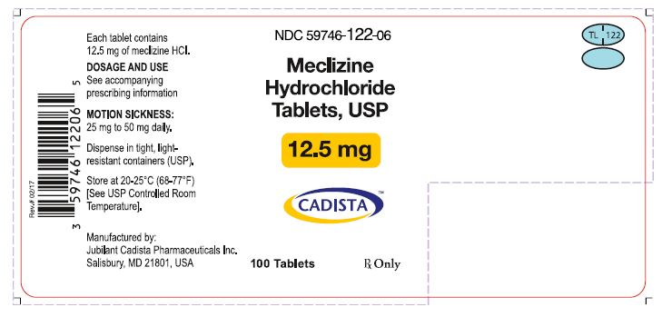 100 Counts of 12.5mg Tablets