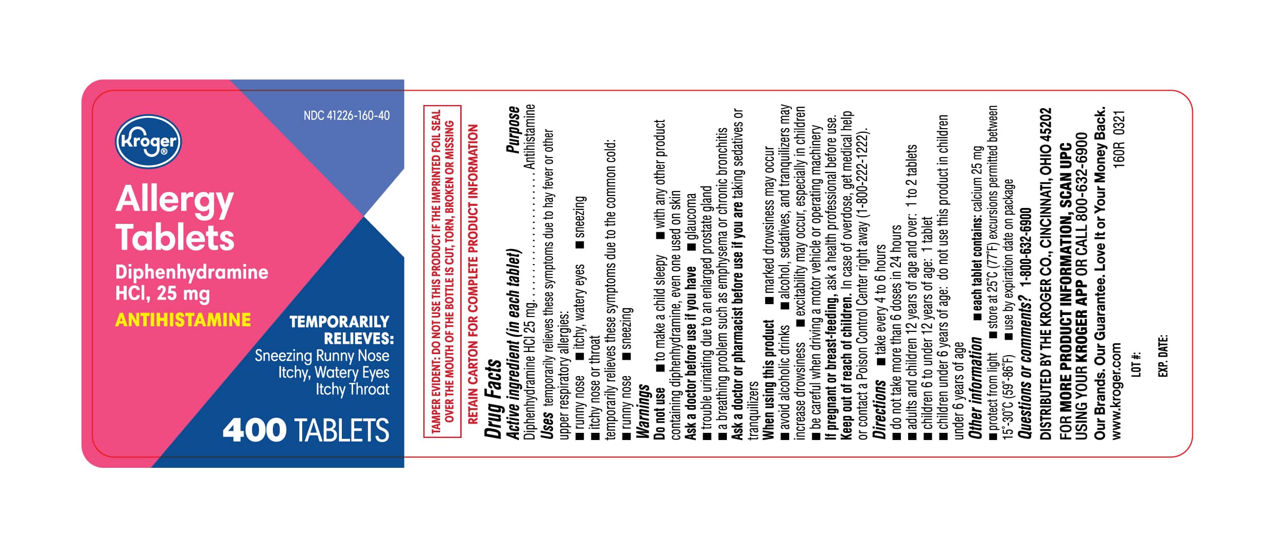 Allergy 400ct label