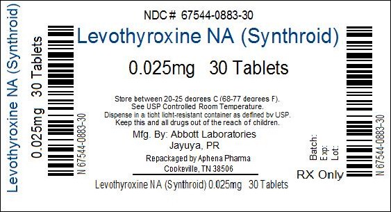 Bottle Label 0.025mg