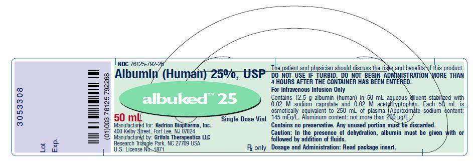 50 ml albuked 25% vial