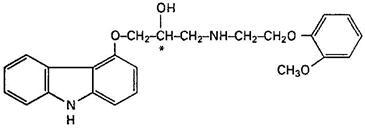 Chemical Structure-Carvedilol