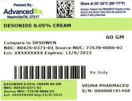 Desonide 0.05% Cream 60gm