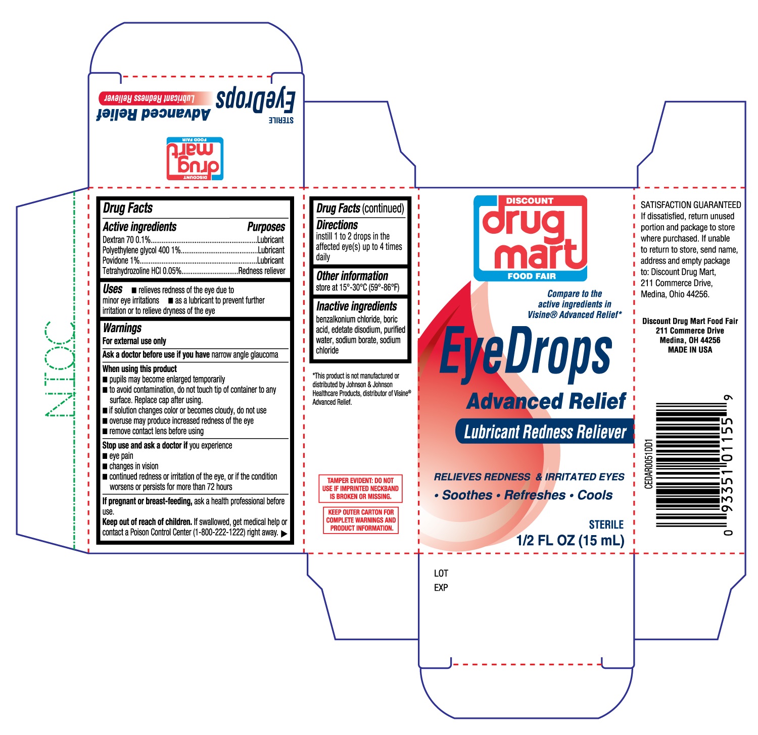 Discount Drug Mart Eye Drops Advanced Relief