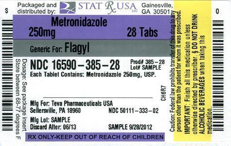 METRONIDAZOLE 250 MG LABEL Image