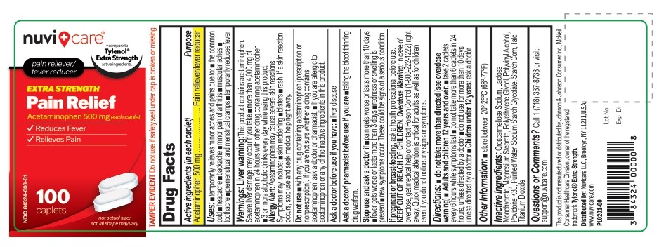 PL0201-00 NC-Pain Relief ES (Acetaminophen)-100ct