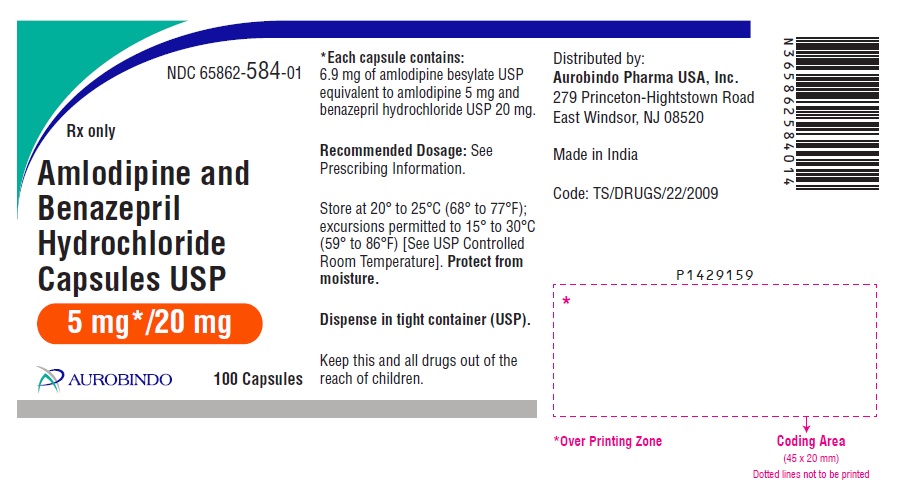 PACKAGE LABEL-PRINCIPAL DISPLAY PANEL - 5 mg/20 mg (100 Capsules Bottle)