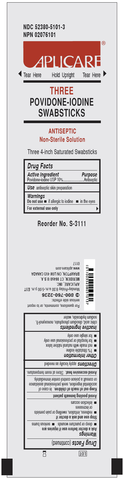 PRINCIPAL DISPLAY PANEL - 3 Swabstick Packet