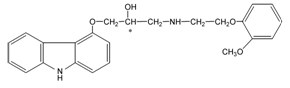 Carvedilol Structural Formula