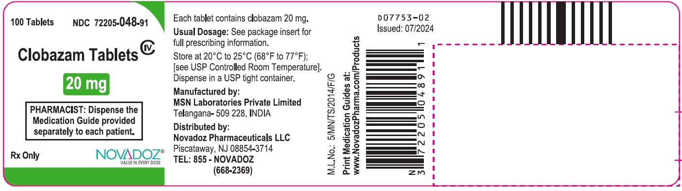 clobazam-20mg-100s-container-label