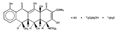 structural formula of doxycycline hyclate