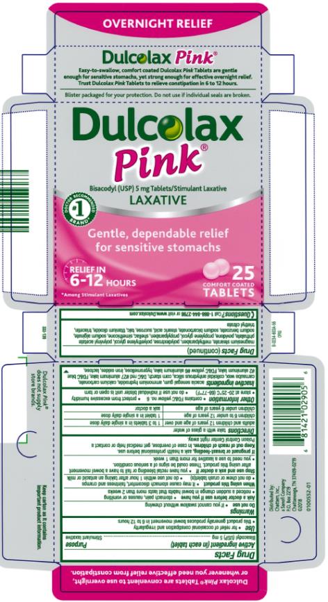 PRINICPAL DISPLAY PANEL
Dulcolax Pink
LAXATIVE
25
TABLETS
