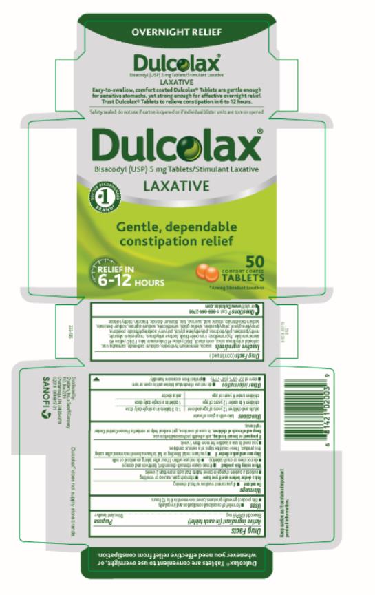 PRINICPAL DISPLAY PANEL
Dulcolax
LAXATIVE
50 TABLETS
