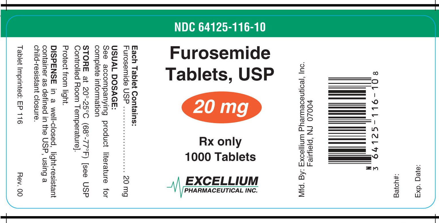 furosemide 20mg 1000tabs