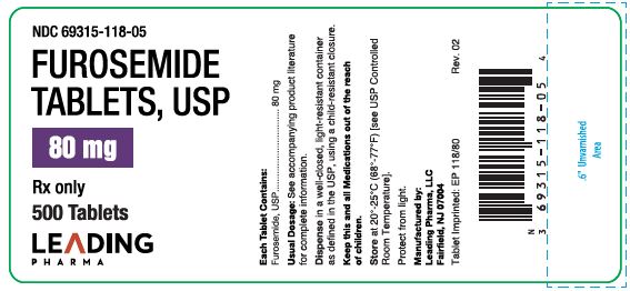 furosemide 80mg 500tabs