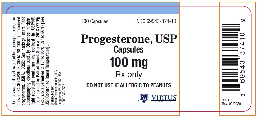 100 mg Capsule Bottle Label