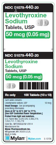 Levothyroxine Sodium 50 mcg (0.05 mg) Tablets Unit Carton Label