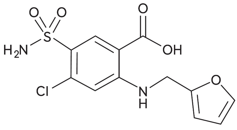 furosemide structural formula image