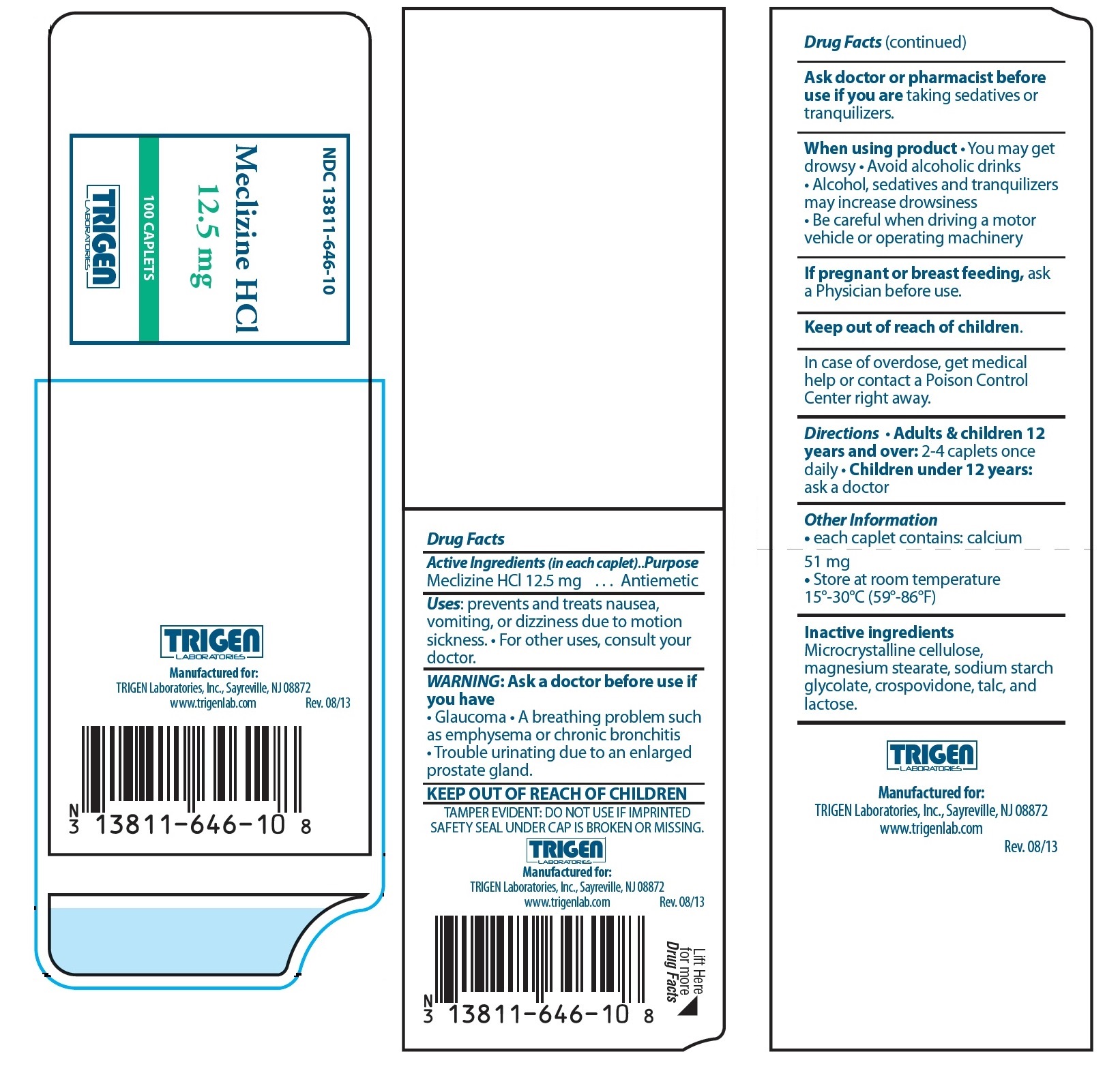 PRINCIPAL DISPLAY PANEL - 12.5 mg - 100 caplets