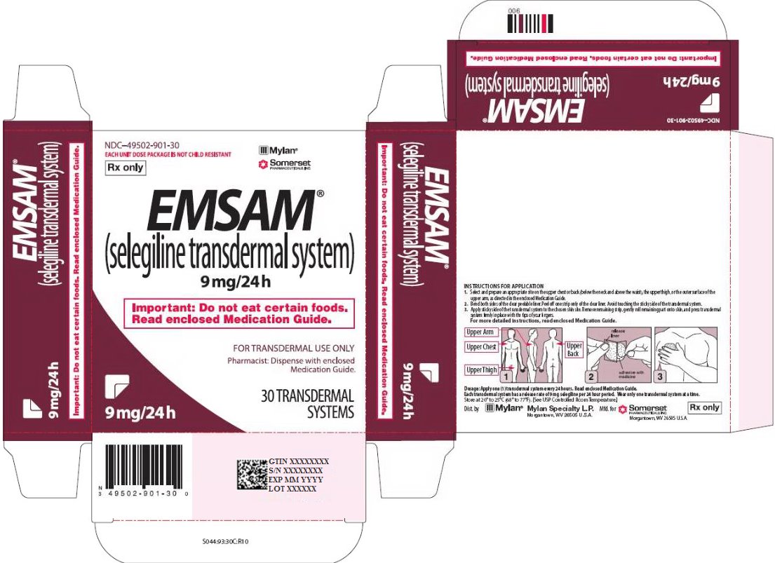 DailyMed EMSAM selegiline patch