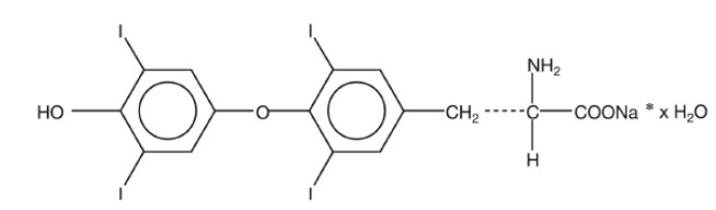 Levothyroxine Structural Formula 