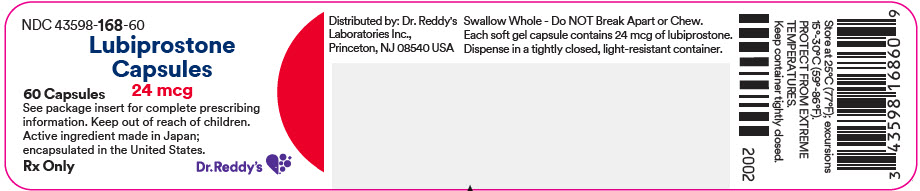 PRINCIPAL DISPLAY PANEL - 24 mcg Capsule Bottle Label