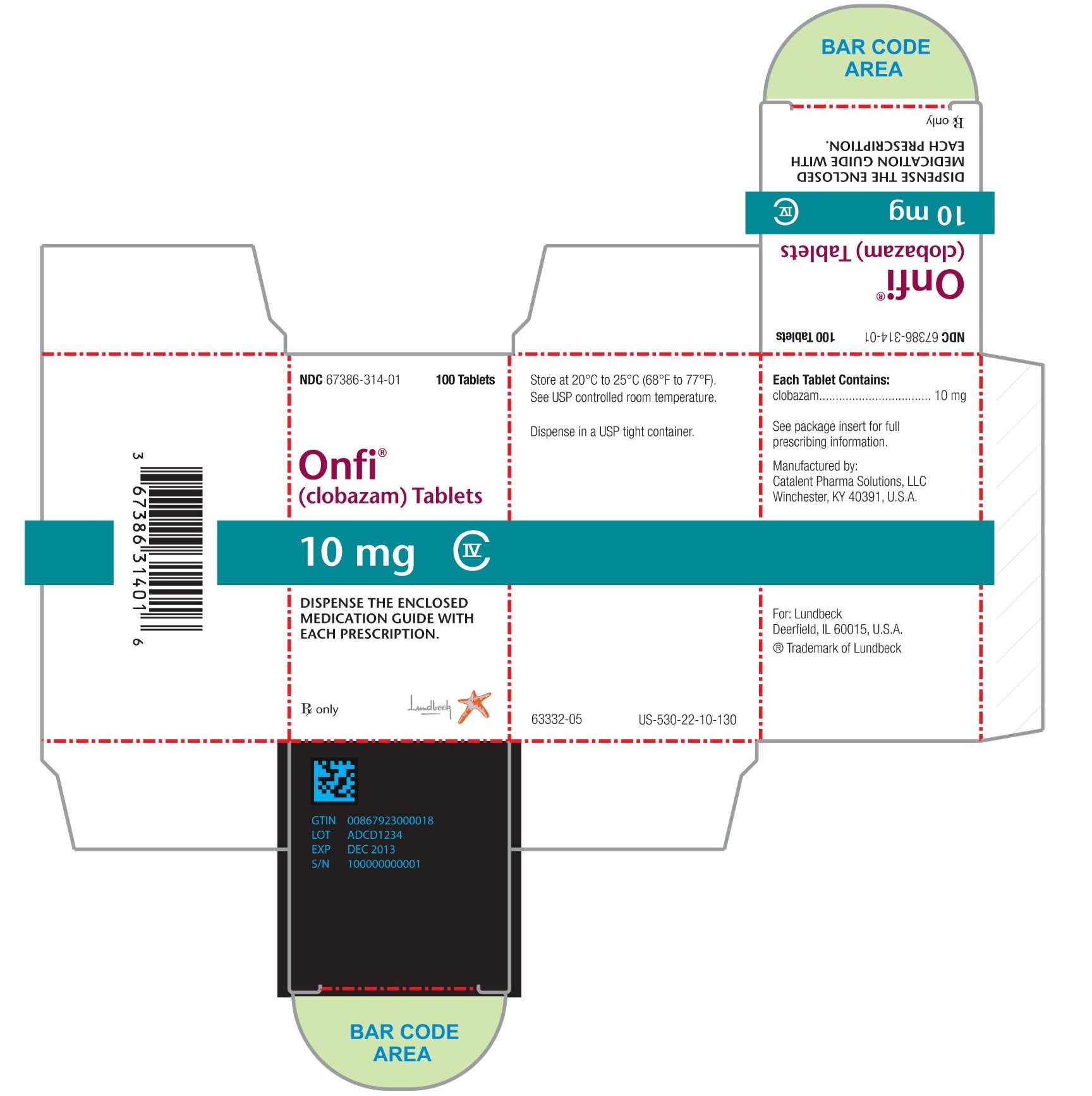 Onfi 10mg Carton