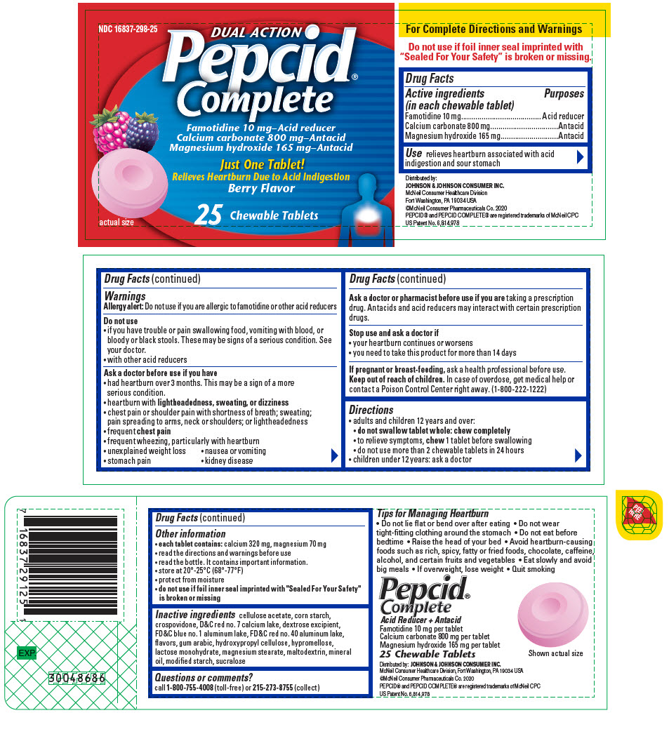DailyMed PEPCID COMPLETE famotidine, calcium carbonate, and