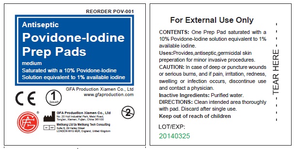 Povidone-Iodine Prep Pads