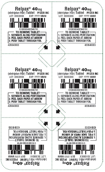 PRINCIPAL DISPLAY PANEL - 40 mg Tablet Blister Pack