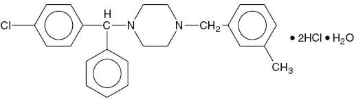 Structure of Meclizine HCl